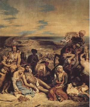 Eugene Delacroix The Massacre of Chios (mk09) France oil painting art